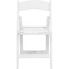 image:imageFlash Furniture Hercules Series Folding Chair  White Resin  Set of 4 800LB Weight Capacity Comfortable Event Chair  Light Weight Folding ChairWhite