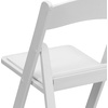 image:imageFlash Furniture Hercules Series Folding Chair  White Resin  Set of 4 800LB Weight Capacity Comfortable Event Chair  Light Weight Folding ChairWhite