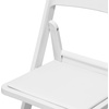 image:imageFlash Furniture Hercules Series Folding Chair  White Resin  Set of 4 800LB Weight Capacity Comfortable Event Chair  Light Weight Folding ChairWhite