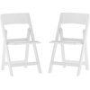 image:imageFlash Furniture Hercules Series Folding Chair  White Resin  Set of 4 800LB Weight Capacity Comfortable Event Chair  Light Weight Folding ChairWhite
