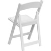 image:imageFlash Furniture Hercules Series Folding Chair  White Resin  Set of 4 800LB Weight Capacity Comfortable Event Chair  Light Weight Folding ChairWhite