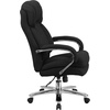 image:imageFlash Furniture Hercules Series LeatherSoft Swivel Office Chair with Loop Arms Ergonomic HighBack Executive Chair with Padded Seat and Arms BlackBlack Fabric
