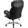 image:imageFlash Furniture Hercules Series LeatherSoft Swivel Office Chair with Loop Arms Ergonomic HighBack Executive Chair with Padded Seat and Arms BlackBlack Leathersoft
