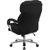 image:imageFlash Furniture Hercules Series LeatherSoft Swivel Office Chair with Loop Arms Ergonomic HighBack Executive Chair with Padded Seat and Arms BlackBlack Fabric