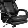 image:imageFlash Furniture Hercules Series LeatherSoft Swivel Office Chair with Loop Arms Ergonomic HighBack Executive Chair with Padded Seat and Arms BlackBlack Leathersoft