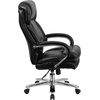 image:imageFlash Furniture Hercules Series LeatherSoft Swivel Office Chair with Loop Arms Ergonomic HighBack Executive Chair with Padded Seat and Arms BlackBlack Leathersoft