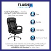 image:imageFlash Furniture Hercules Series LeatherSoft Swivel Office Chair with Loop Arms Ergonomic HighBack Executive Chair with Padded Seat and Arms BlackBlack Leathersoft