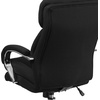 image:imageFlash Furniture Hercules Series LeatherSoft Swivel Office Chair with Loop Arms Ergonomic HighBack Executive Chair with Padded Seat and Arms BlackBlack Fabric