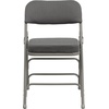 image:imageFlash Furniture Hercules Series Metal Folding Chair with Cushioned Seat Fabric Upholstered Event Chair with 300lb Static Weight Capacity GrayGray FabricGray Frame