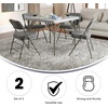 image:imageFlash Furniture Hercules Series Metal Folding Chair with Cushioned Seat Fabric Upholstered Event Chair with 300lb Static Weight Capacity GrayGray FabricGray Frame