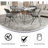 image:imageFlash Furniture Hercules Series Metal Folding Chair with Cushioned Seat Fabric Upholstered Event Chair with 300lb Static Weight Capacity GrayGray FabricGray Frame