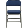 image:imageFlash Furniture Hercules Series Metal Folding Chair with Cushioned Seat Fabric Upholstered Event Chair with 300lb Static Weight Capacity GrayNavy FabricGray Frame