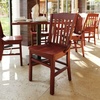 image:imageFlash Furniture Hercules Series School House Back Wood Restaurant Chair Classic Armless Dining Chair for RestaurantsKitchens Mahogany Wood FinishMahogany