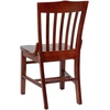 image:imageFlash Furniture Hercules Series School House Back Wood Restaurant Chair Classic Armless Dining Chair for RestaurantsKitchens Mahogany Wood FinishMahogany