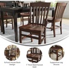 image:imageFlash Furniture Hercules Series School House Back Wood Restaurant Chair Classic Armless Dining Chair for RestaurantsKitchens Mahogany Wood FinishWalnut
