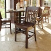 image:imageFlash Furniture Hercules Series School House Back Wood Restaurant Chair Classic Armless Dining Chair for RestaurantsKitchens Mahogany Wood FinishWalnut