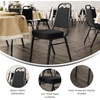 image:imageFlash Furniture Hercules Series Trapezoidal Back Stacking Banquet Chair with 25 Thick Seat in Black Fabric  Black FrameBlack FabricBlack Frame