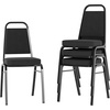 image:imageFlash Furniture Hercules Series Trapezoidal Back Stacking Banquet Chair with 25 Thick Seat in Black Fabric  Black FrameBlack FabricBlack Frame