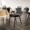image:imageFlash Furniture Hercules Series Trapezoidal Back Stacking Banquet Chair with 25 Thick Seat in Black Fabric  Black FrameBlack FabricBlack Frame