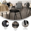 image:imageFlash Furniture Hercules Series Trapezoidal Back Stacking Banquet Chair with 25 Thick Seat in Black Fabric  Black FrameBlack VinylBlack Frame