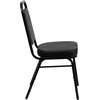 image:imageFlash Furniture Hercules Series Trapezoidal Back Stacking Banquet Chair with 25 Thick Seat in Black Fabric  Black FrameBlack VinylBlack Frame