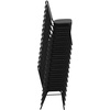 image:imageFlash Furniture Hercules Series Trapezoidal Back Stacking Banquet Chair with 25 Thick Seat in Black Fabric  Black FrameBurgundy Patterned FabricGold Frame