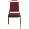 image:imageFlash Furniture Hercules Series Trapezoidal Back Stacking Banquet Chair with 25 Thick Seat in Black Fabric  Black FrameBurgundy Patterned FabricGold Frame