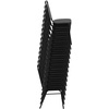 image:imageFlash Furniture Hercules Series Trapezoidal Back Stacking Banquet Chair with 25 Thick Seat in Black Fabric  Black FrameBurgundy VinylSilver Vein Frame