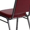 image:imageFlash Furniture Hercules Series Trapezoidal Back Stacking Banquet Chair with 25 Thick Seat in Black Fabric  Black FrameBurgundy VinylSilver Vein Frame