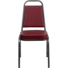 image:imageFlash Furniture Hercules Series Trapezoidal Back Stacking Banquet Chair with 25 Thick Seat in Black Fabric  Black FrameBurgundy VinylSilver Vein Frame