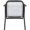 image:imageFlash Furniture Hercules Series Trapezoidal Back Stacking Banquet Chair with 25 Thick Seat in Black Fabric  Black FrameGray FabricSilver Vein Frame