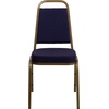 image:imageFlash Furniture Hercules Series Trapezoidal Back Stacking Banquet Chair with 25 Thick Seat in Black Fabric  Black FrameNavy Patterned FabricGold Frame