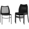 image:imageFlash Furniture Hercules Stacking Chair with Vented Backrest and Black Powder Coated Steel Legs with Integrated Support Bar Commercial Portable Chair  BlackBlack PlasticBlack Frame