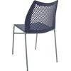 image:imageFlash Furniture Hercules Stacking Chair with Vented Backrest and Black Powder Coated Steel Legs with Integrated Support Bar Commercial Portable Chair  BlackNavy PlasticGray Frame