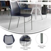image:imageFlash Furniture Hercules Stacking Chair with Vented Backrest and Black Powder Coated Steel Legs with Integrated Support Bar Commercial Portable Chair  BlackNavy PlasticGray Frame
