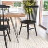 image:imageFlash Furniture Ingrid Commercial Windsor Solid Wood Dining Room Chairs Modern Armless Dining Chairs for Kitchens and Restaurants Set of 2 BlackBlack