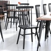 image:imageFlash Furniture Ingrid Commercial Windsor Solid Wood Dining Room Chairs Modern Armless Dining Chairs for Kitchens and Restaurants Set of 2 BlackBlack