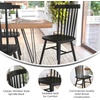 image:imageFlash Furniture Ingrid Commercial Windsor Solid Wood Dining Room Chairs Modern Armless Dining Chairs for Kitchens and Restaurants Set of 2 BlackBlack