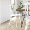 image:imageFlash Furniture Ingrid Commercial Windsor Solid Wood Dining Room Chairs Modern Armless Dining Chairs for Kitchens and Restaurants Set of 2 BlackWhite