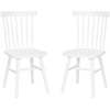 image:imageFlash Furniture Ingrid Commercial Windsor Solid Wood Dining Room Chairs Modern Armless Dining Chairs for Kitchens and Restaurants Set of 2 BlackWhite