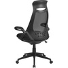 image:imageFlash Furniture Ivan High Back Black Mesh Executive Swivel Office Chair with FlipUp Arms
