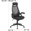image:imageFlash Furniture Ivan High Back Black Mesh Executive Swivel Office Chair with FlipUp Arms