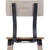 image:imageFlash Furniture Jackson Commercial Industrial Wood Dining Chair Solid Beechwood Frame Support Bar Set of 2 BlackAntique White
