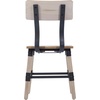 image:imageFlash Furniture Jackson Commercial Industrial Wood Dining Chair Solid Beechwood Frame Support Bar Set of 2 BlackAntique White