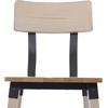 image:imageFlash Furniture Jackson Commercial Industrial Wood Dining Chair Solid Beechwood Frame Support Bar Set of 2 BlackAntique White