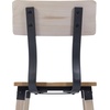 image:imageFlash Furniture Jackson Commercial Industrial Wood Dining Chair Solid Beechwood Frame Support Bar Set of 2 BlackAntique White