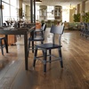 image:imageFlash Furniture Jackson Commercial Industrial Wood Dining Chair Solid Beechwood Frame Support Bar Set of 2 BlackBlack