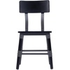 image:imageFlash Furniture Jackson Commercial Industrial Wood Dining Chair Solid Beechwood Frame Support Bar Set of 2 BlackBlack