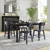 image:imageFlash Furniture Jackson Commercial Industrial Wood Dining Chair Solid Beechwood Frame Support Bar Set of 2 BlackBlack