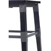 image:imageFlash Furniture Jackson Commercial Industrial Wood Dining Chair Solid Beechwood Frame Support Bar Set of 2 BlackBlack